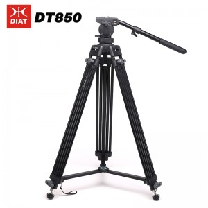 DIAT DT850 Ylälaatuinen jalusta korkealaatuinen videojalusta ammattimaiseen videokamerajalustaan